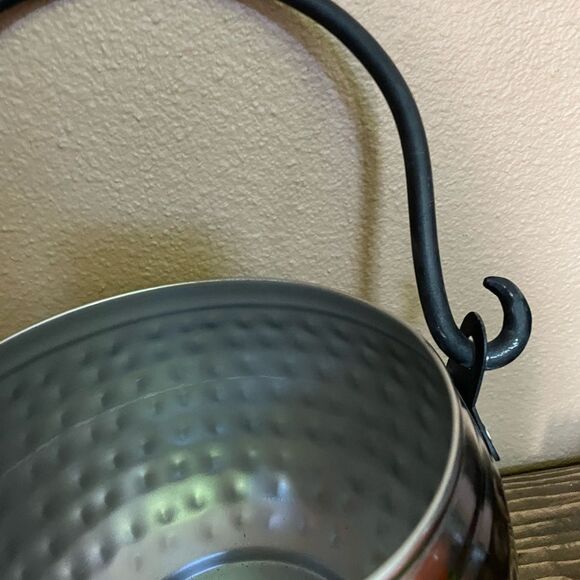 Hammered Metal Large Silver Pumpkin - Picture 7 of 16